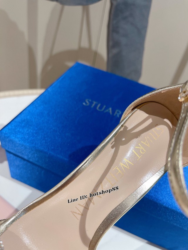 STUART WEITZMAN的經典款高跟涼鞋 2022最新鑽條編織涼鞋 dx3068